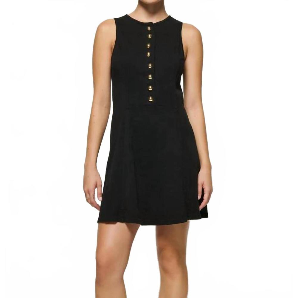 NEW NATION LTD jayna mini dress in jet black